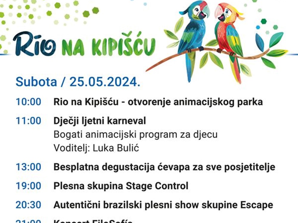 Proslava Dana grada Svete Nedelje 24.- 26.5.2024.