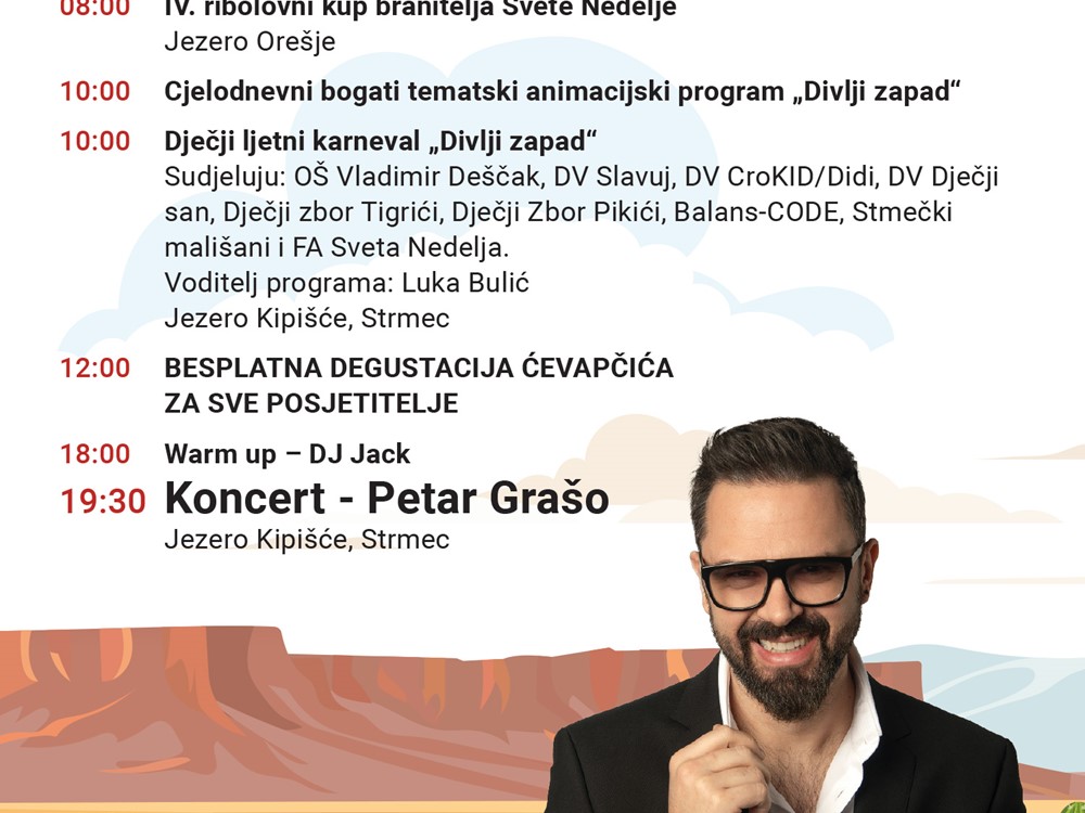 DAN GRADA SVETE NEDELJE - DIVLJI ZAPAD NA JEZERU KIPIŠĆE