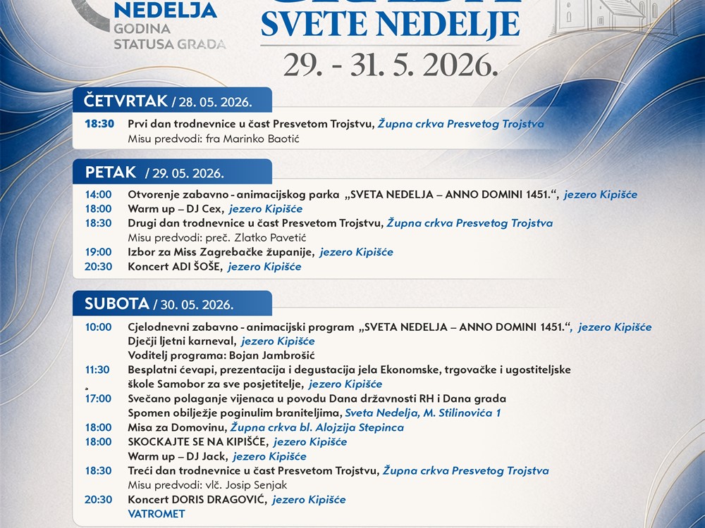Proslava Dana Grada Svete Nedelje