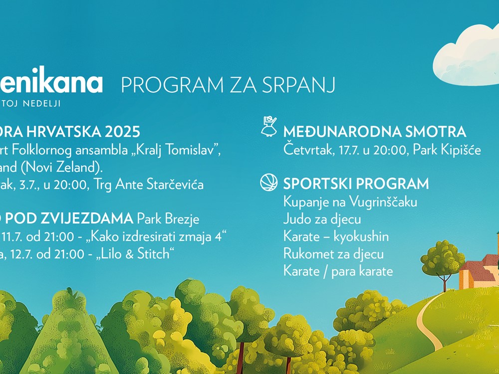 DOMENIKANA - Ljeto u Svetoj Nedelji (program za srpanj)